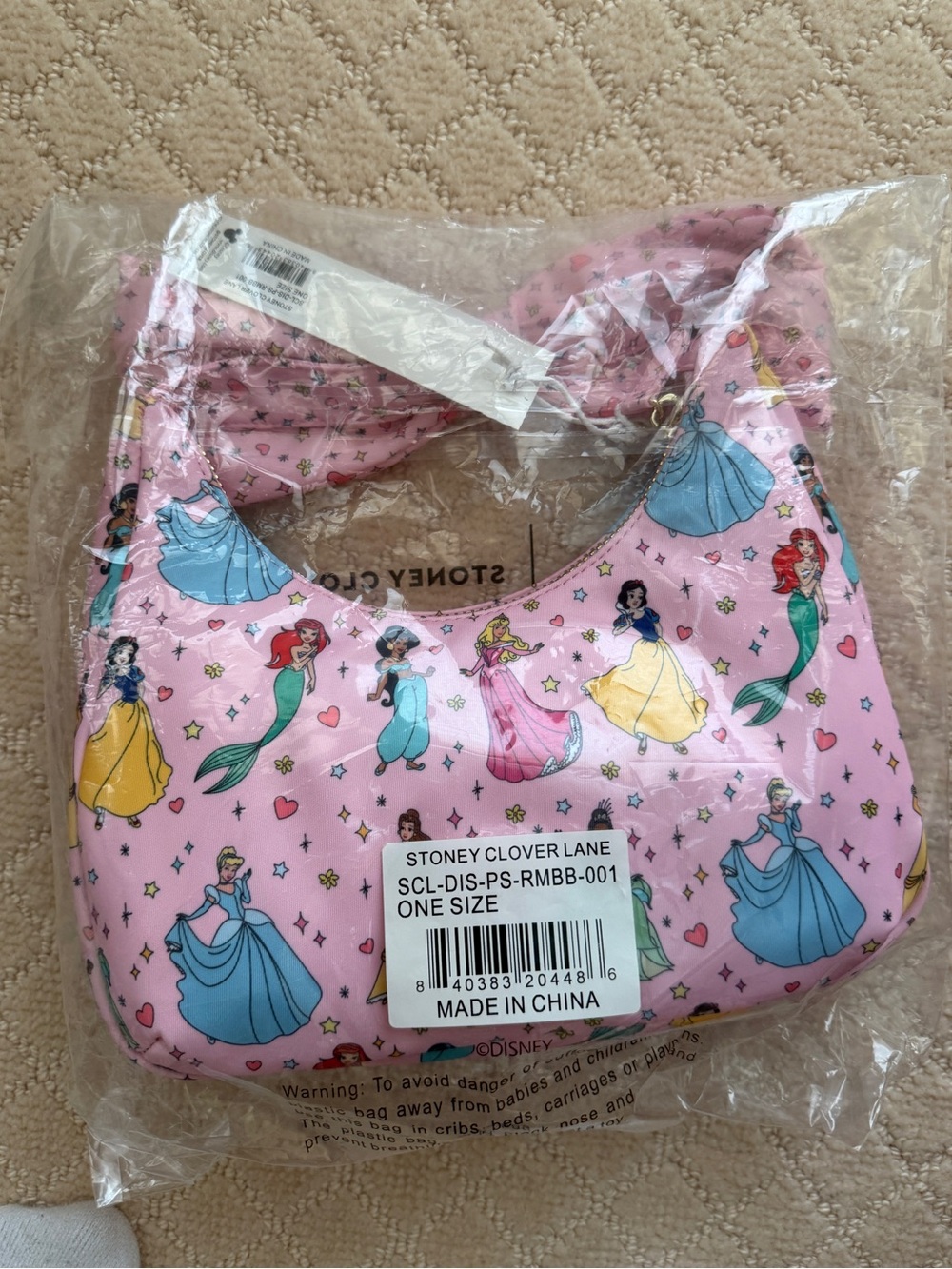 NWT Stoney Clover Lane Disney Princess Bow Bag - Picture 3 of 3
